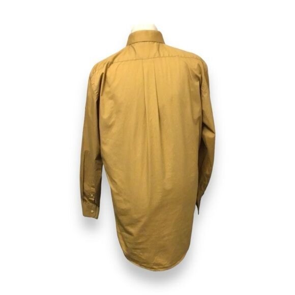 Alexander Julian Colours Mens Button-Up Shirt M 15-15.5 32/33 Gold - Picture 2 of 9